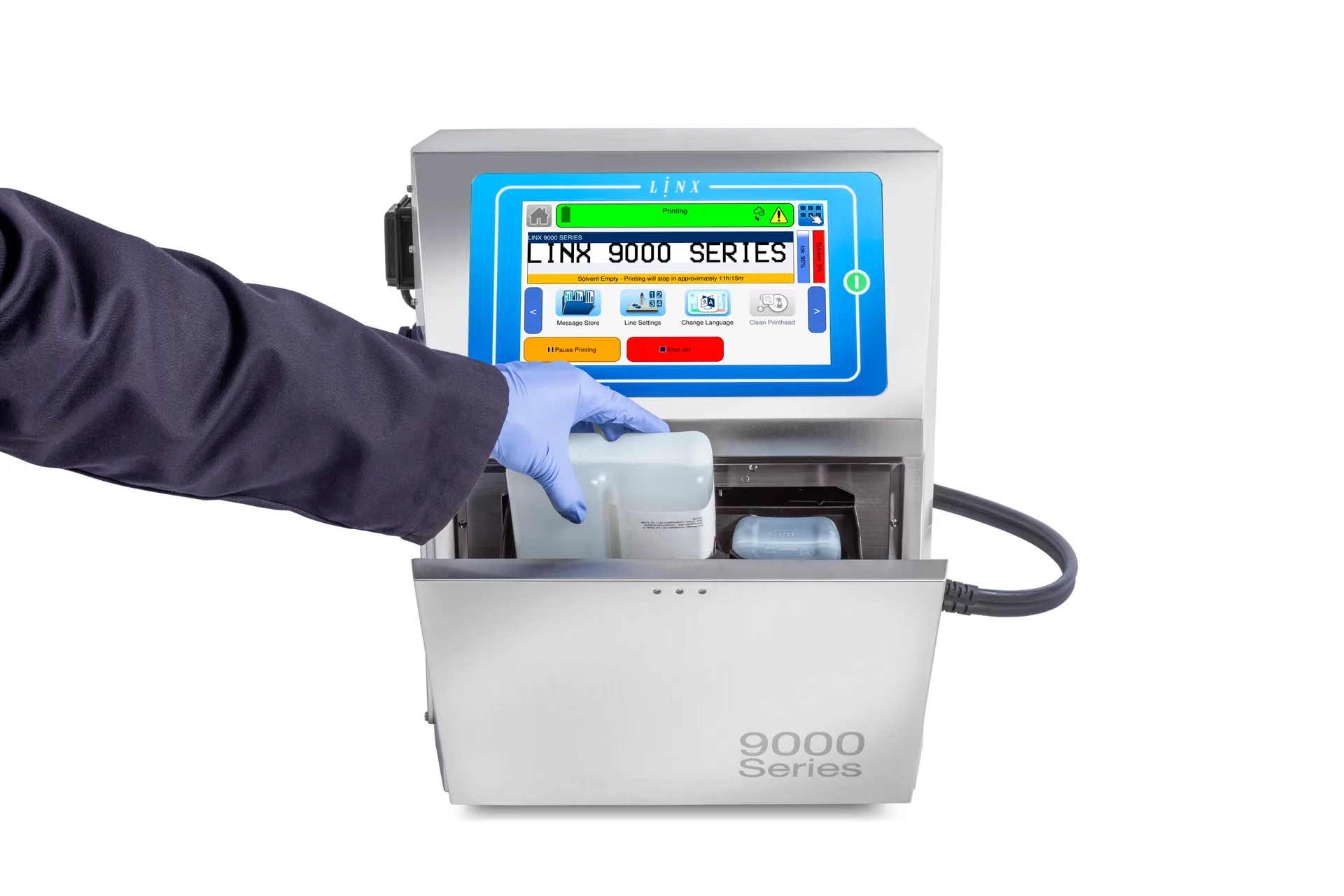Пример маркировки штрихкода Linx 9900 на плёнке