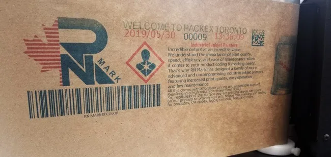Двухцветная печать крупным символом — RNJet 72 BIC