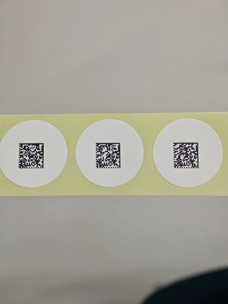 Печать Data Matrix кодов на круглых этикетках — пример маркировки RNJet H1+
